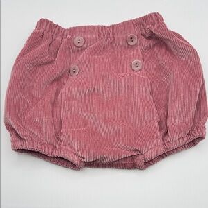Mariella Ferrari Pink Corduroy Baby Bloomers